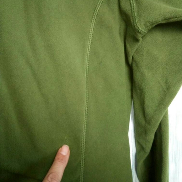 Sherpa green 1/4 zip fleece men's medium - Picture 5 of 7
